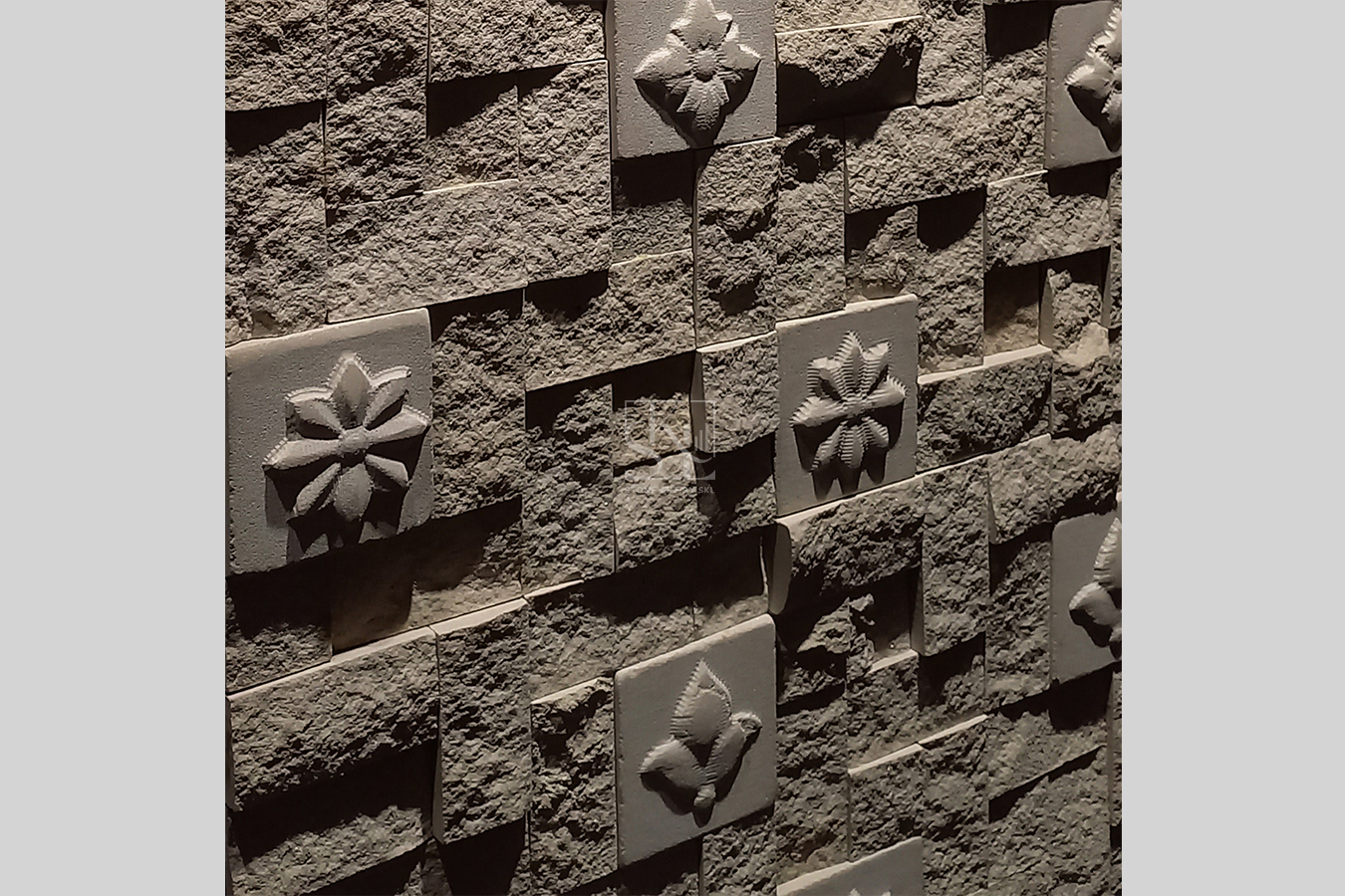 Grey Stacked Stone Wall Cladding